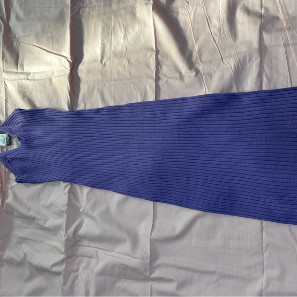 Dresses & Skirts - Purple Ribbed Sleeveless Dress